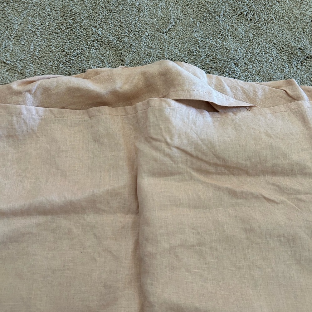 Bed Threads Terracotta 100% French Flax Linen European Pillowcases (Set of Two) - Picture 7 of 7